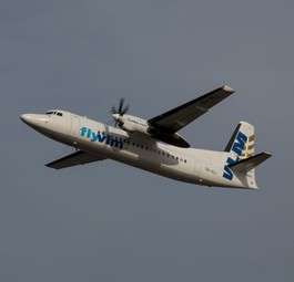 Fokker 50 von VLM: Die Sonne blendete die Piloten.