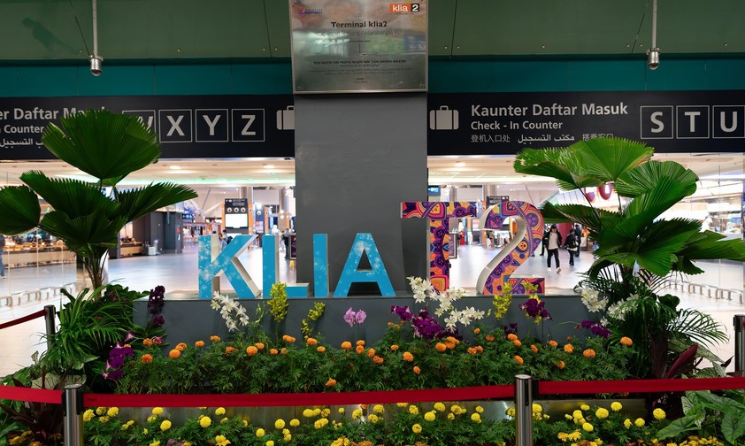 Terminal 2 am Flughafen Kuala Lumpur: Zwei Menschen haben sich am 1. Mai in den Tod gestürzt.