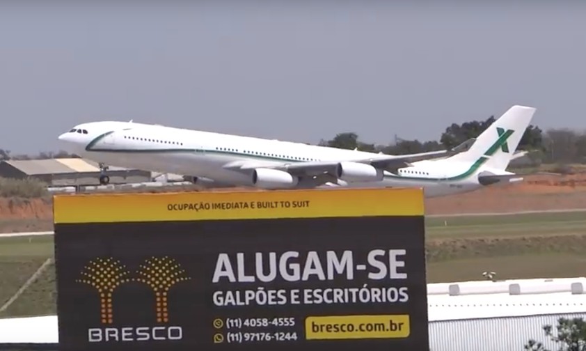 A340 braucht die Piste bis zum letzten Meter