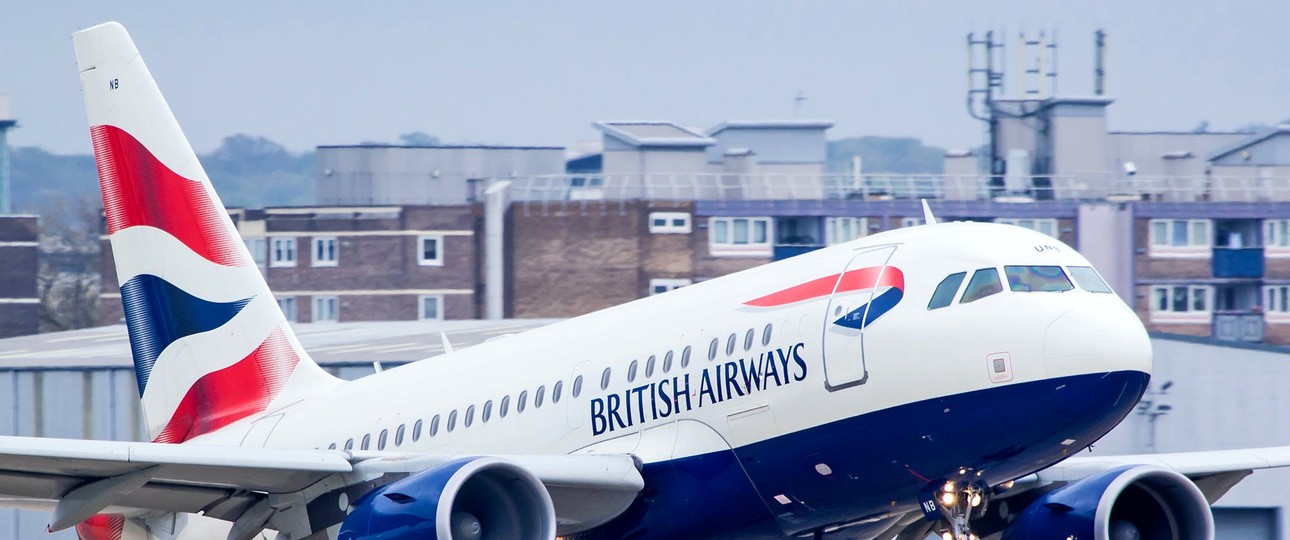 A British Airways Airbus A318 with registration number G-EUNB. In 2017, the airline sold the jet to ...