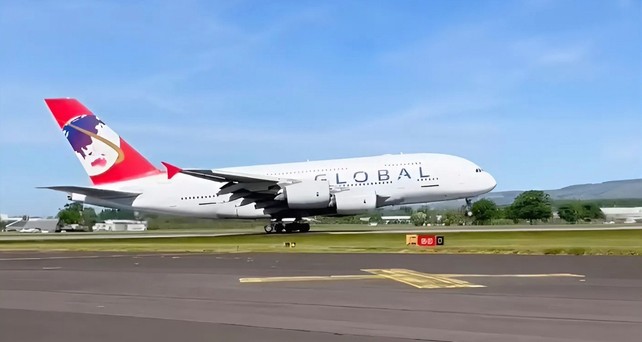 Die 9H-GLOBL hebt ab: Der erste FLug von Global Airlines