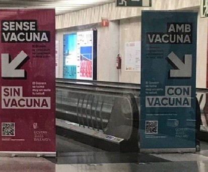 Trennung in Mallorca: Geimpfte und Ungeimpfte.