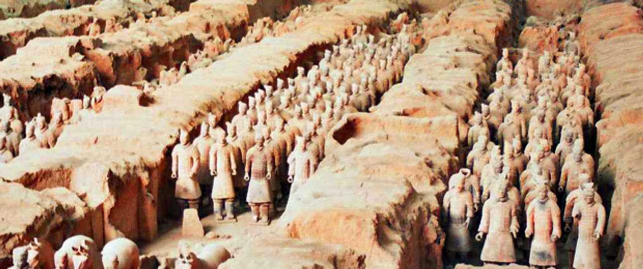 Die weltberühmte Terracota-Armee in Xi'an: Direkt mit Europa verbunden.