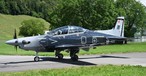 Pilatus PC-21 in ungewöhnlicher Lackierung: Über die HBHZC wird gerätselt.