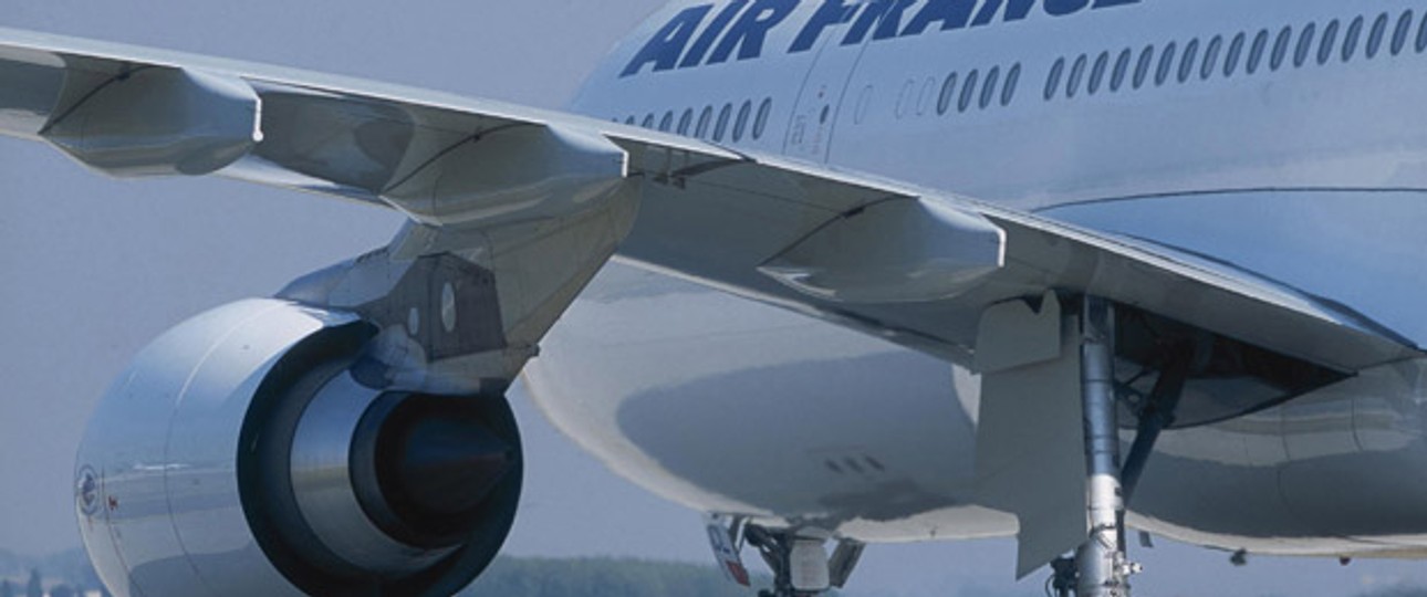 Airbus A330 von Air France: In Damaskus betankt.