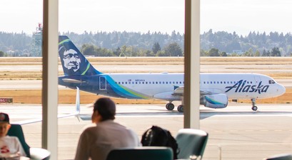 Flugzeug von Alaska Airlines: Nichts hob mehr ab.