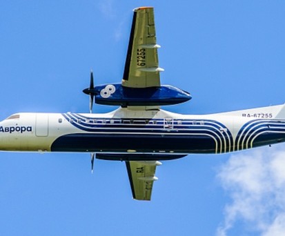 Dash 8 von Aurora Airlines: Es gab Ersatzteile aus den USA.