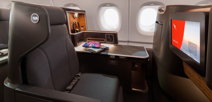 Die neue Business Class im A380 von Qantas: Die neuen Sitze werden bereits in den Dreamlinern der Airline eingesetzt.