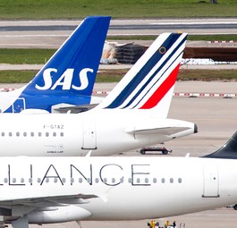 Flieger von SAS und Air France: Das Star -Alliance-Gründungsmitglied wechselt am 1. September zu Skyteam.