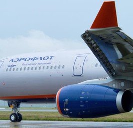Jet von Aeroflot: Angeblich schon Internet-Abkommen geschlossen.