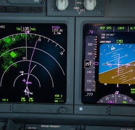 Instrumente im Cockpit einer Boeing 737: Die Simulatoren für die 737 Max haben einen Mangel.