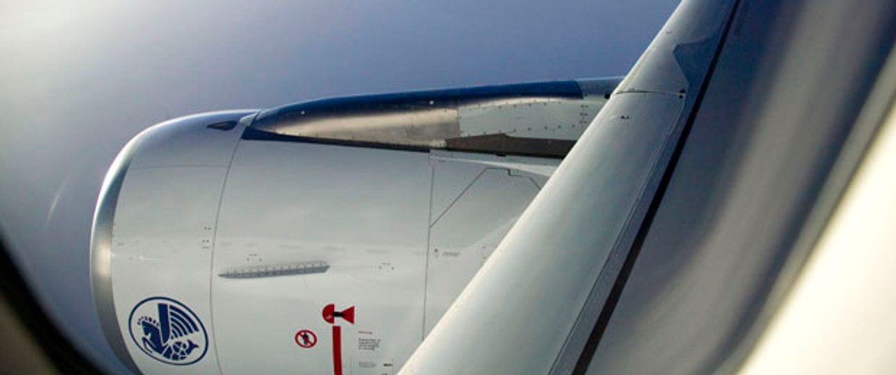 Blick aus einem A320 von Air France: Billigairlines drücken aufs Ergebnis.