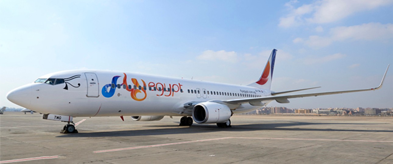 Boeing 737 von Fly Egypt: Die Fluglinie ist zusammen mit Air Cairo vorübergehend gesperrt in Deutschland.