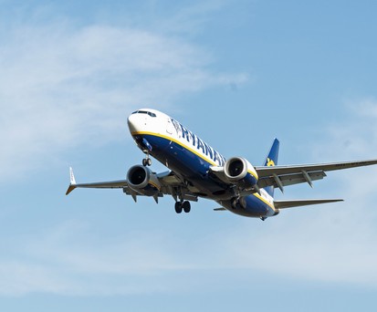 Boeing 737 von Ryanair: Musste nach Turbulenzen außerplanmäßig landen.