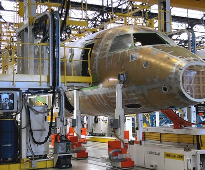 Flugzeugbau in São José dos Campos: Embraers technisches Know-how ist begehrt.