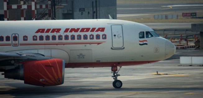 Airbus A319 von Air India: Der Mann kam dem Triebwerk zu nahe.