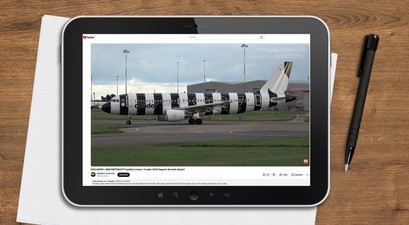 condor airbus a320 eintracht frankfurt tablet
