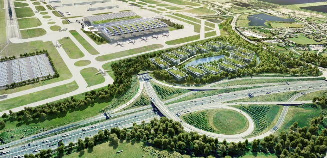 Die Pläne beinhalten auch ein neues Terminal, welches westlich von Terminal 5 gebaut werden soll.