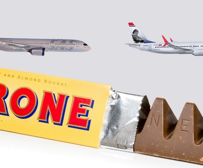 Toblerone: Ist bei SAS und Norwegian rausgeflogen.