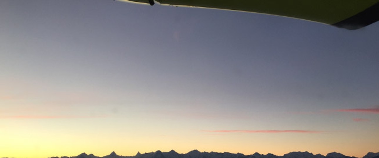 Blick aus einer Dornier 328 von Skywork: Bald wieder nach London City im Einsatz.