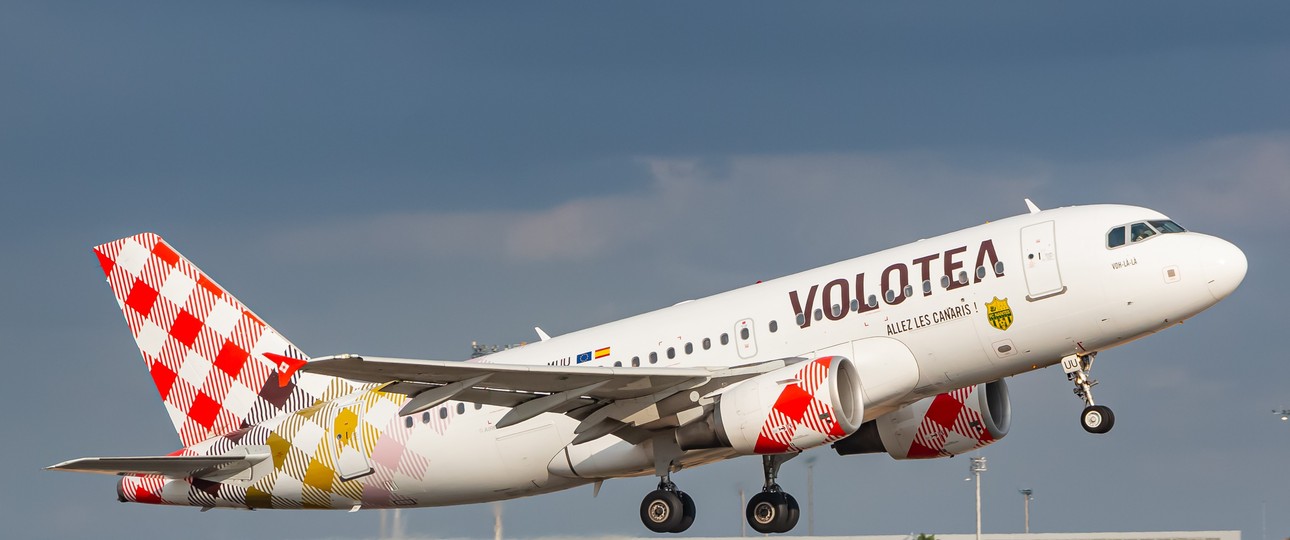 Airbus A319 von Volotea: Die Airline leidet unter den explodierten Treibstoffpreisen.
