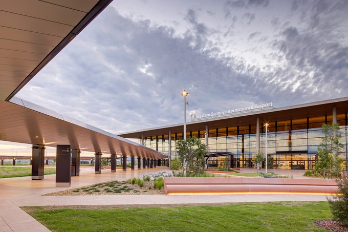 western sydney airport terminal fertig  Terminal Arrivals External2 Credit-Brett Boardman