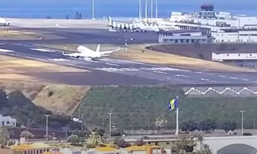 Airbus A320 Neo von Marabu bei der Landung: Er hüpfte einmal.