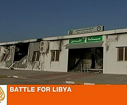 Die Ankunftshalle des Flughafens Misrata im Mai 2011: Nun kehrt Leben zurück.