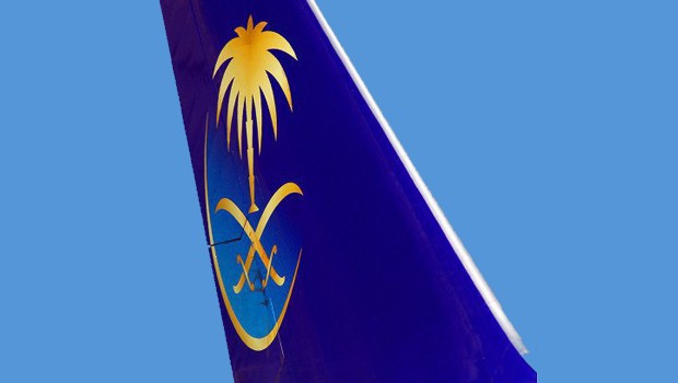 Heckflosse von Saudia: Ärger mit den Flugbegleiterinnen.