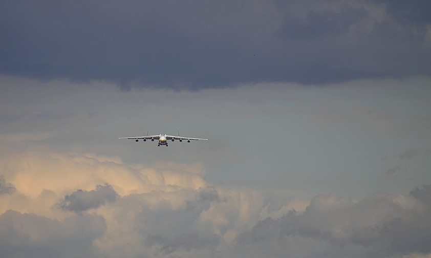 Da kommt sie angeflogen: Am Montagnachmittag (5. Juli) ...