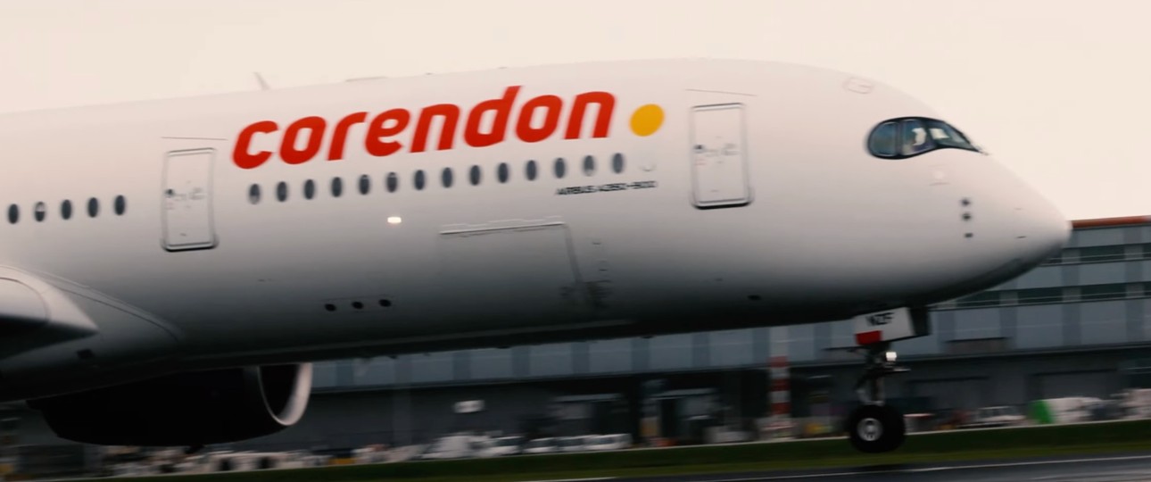 Der gemietete Airbus A350 in einem Video Corendon Dutch: Auf den Geschmack gekommen.