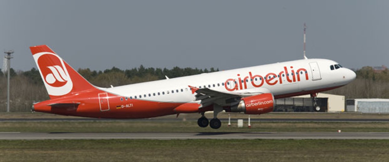 A320 von Air Berlin: Der Vorfall wird untersucht.