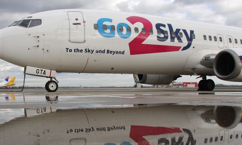 Boeing 737 von Go2Sky: kehrt zurück in die Luft.