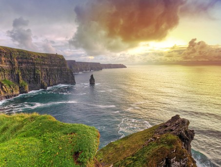 Klippen von Moher bei Sonnenuntergang