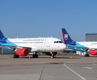 Die AIrbus A319 ACJ des Slovak Government Flying Service.