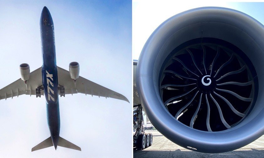 Boeing 777X und das riesige Triebwerk GE9X: Bald wieder in der Luft?