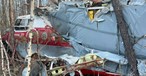Die zerstörte An-3: Das Flugzeug verlore die Schubkraft.