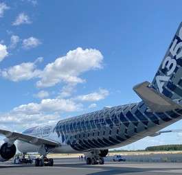 Airbus A350 bei der ILA in Berlin: Das Modell ...