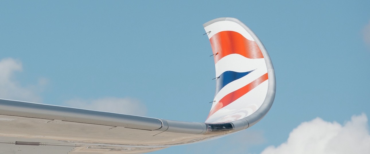 A350-Winglet von IAG-Tochter British Airways: Das Teil gehört jetzt auch zu einem Viertel Qatar Airways.