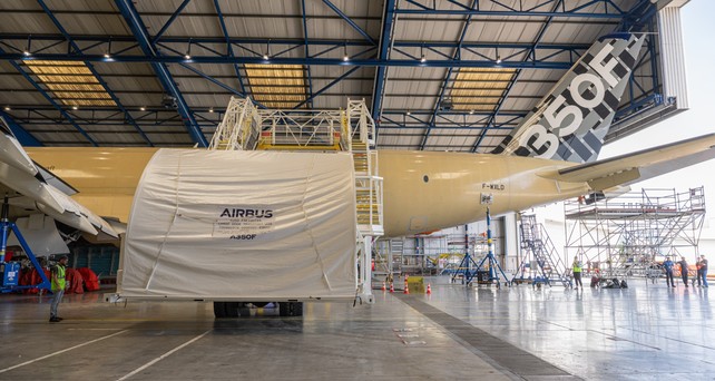 airbus a350f msn 700 cargo door arrival 01