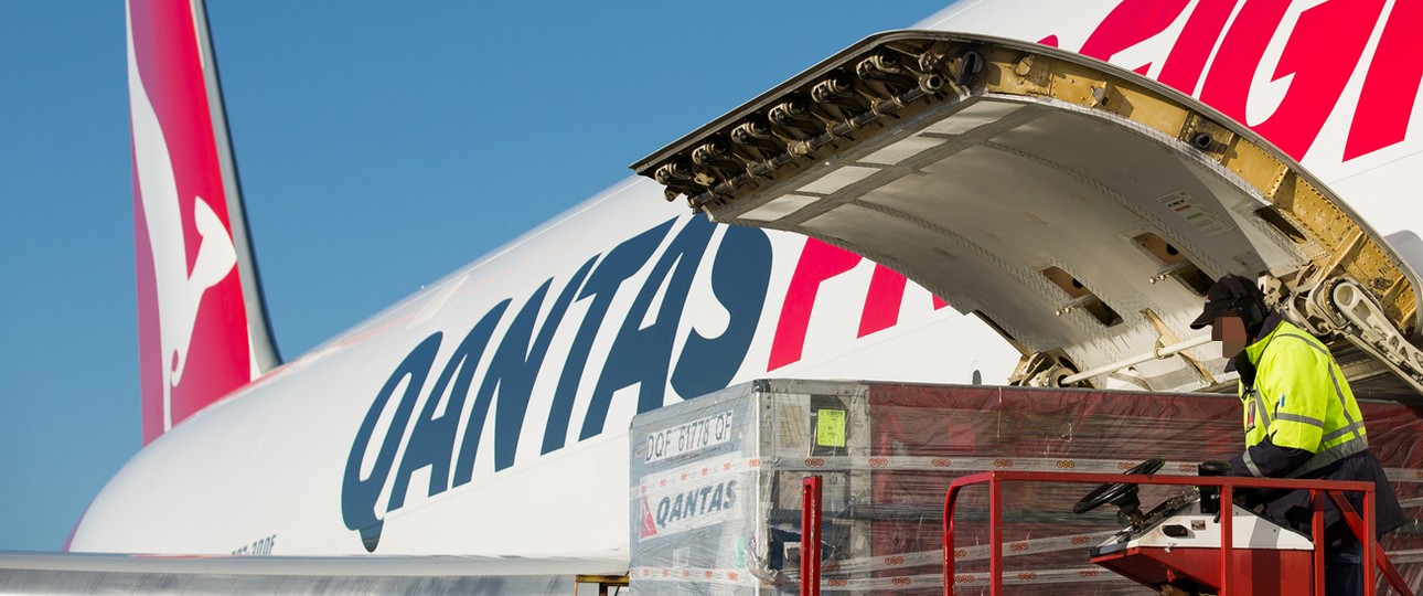 Frachtgeschäft von Qantas: Besonders stark betroffen.