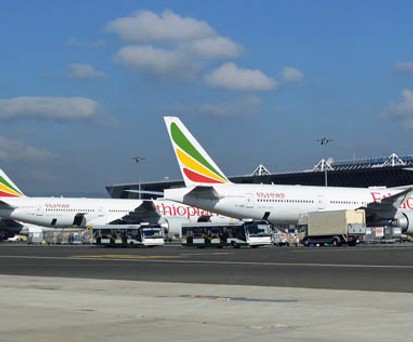 5. Flüge zwischen Äthiopien und den Vereinigten Arabischen Emiraten: +9,5 Prozent pro Jahr (im Bild: Flughafen Addis Abeba).