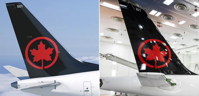 Finden Sie den Fehler? Links das korrekte Logo, rechts das falsche.