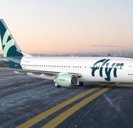 Flyr Boeing 737-800: Die norgwegische Airline präsentiert erstmals ihre neue Lackierung.