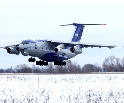 Die Ilyushin Il-76 LL des Gromov Flight Research Institute.