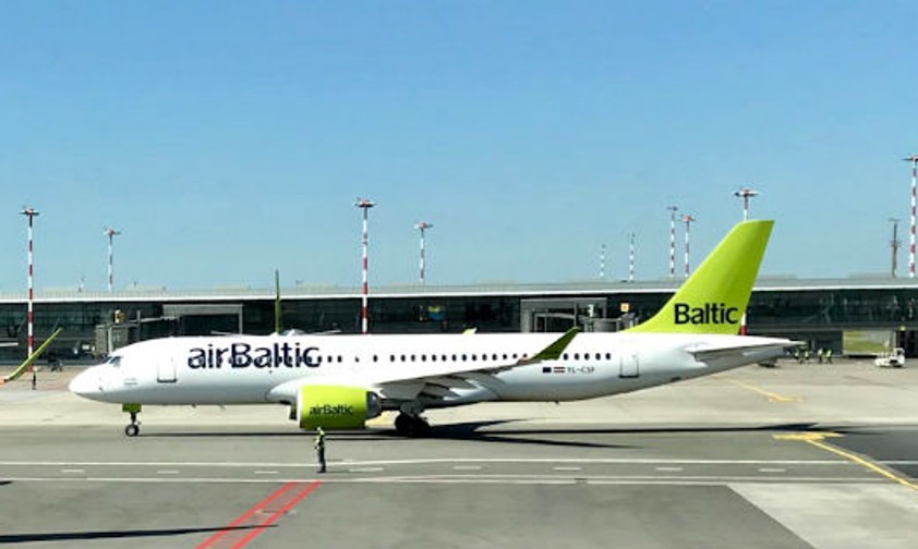Airbus A220 of Air Baltic: No more flights.