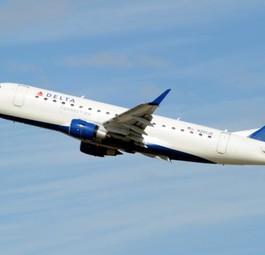 Flugzeug von Delta Connection: Es war knapp.