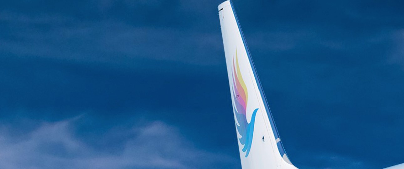 Heckflosse einer Boeing 737 von Donghai Airlines: Die Airline muss ihre Sicherheit überprüfen.