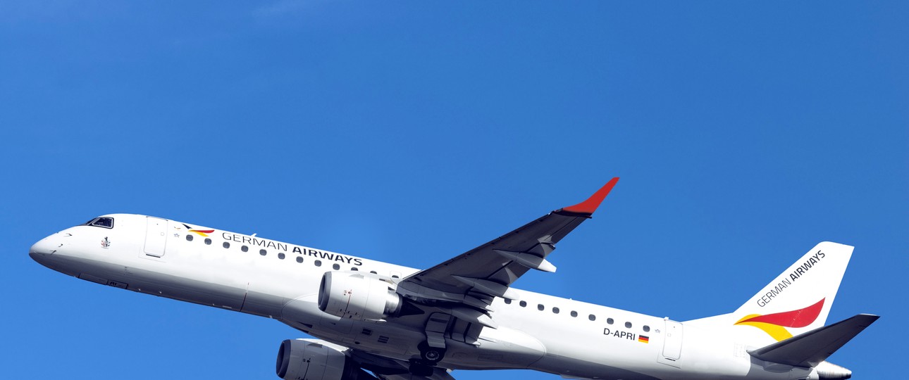 So fliegen die Embraer E190 von German Airways aktuell durch Europa.