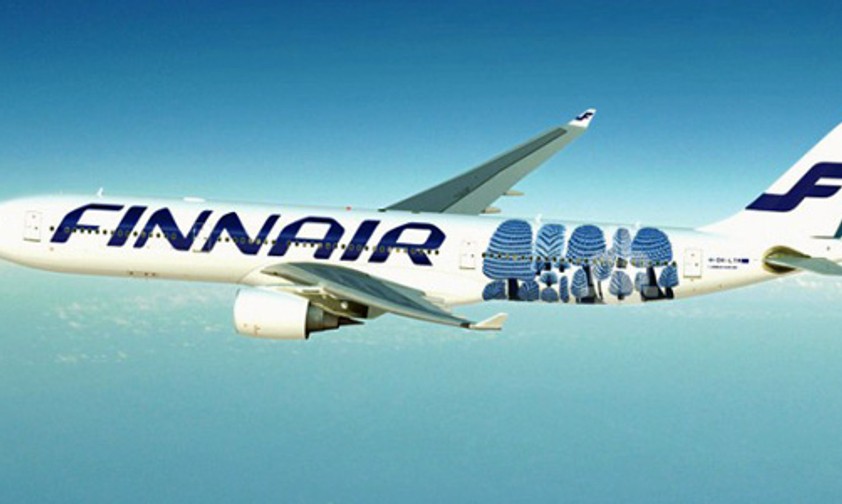Finnair-A330 mit spezieller Bemalung: In der Ukraine inspiriert